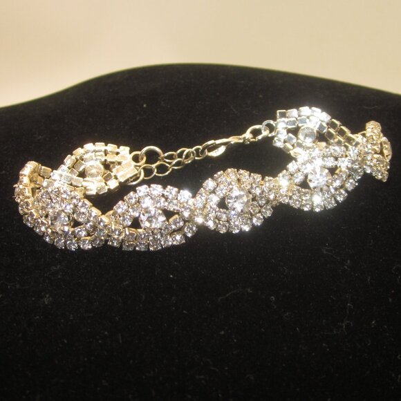 Adjustable Bling Rhinestone Bracelet - Picture 1 of 3